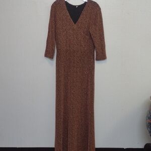 Elegant Brown Maxi Dress